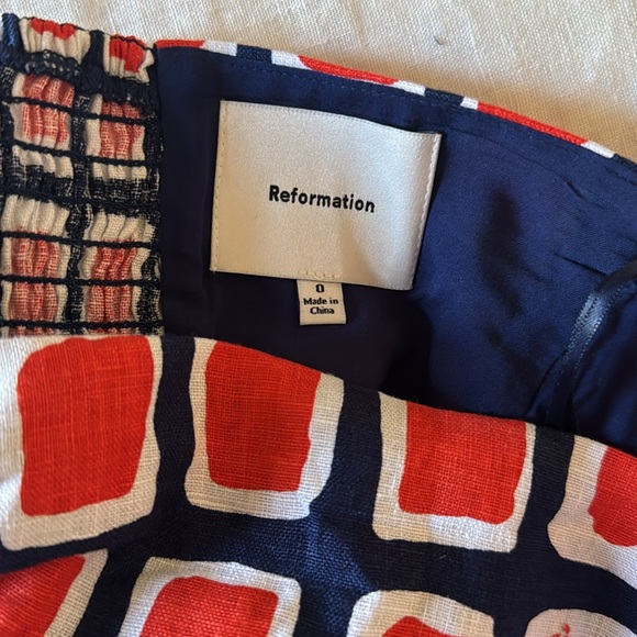 NWT Reformation Dillon Linen Top size 0 - Picture 7 of 7